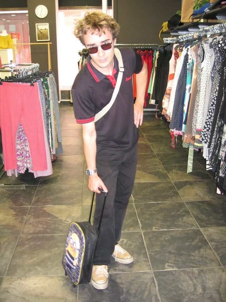 Gustav playing guitar